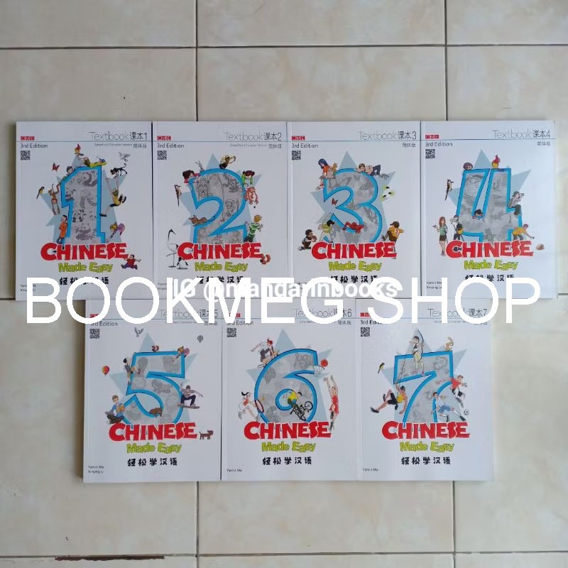 BUKU CHINESE MADE EASY 1/2/3/4/5/6/7 (TEXTBOOK + WORKBOOK)