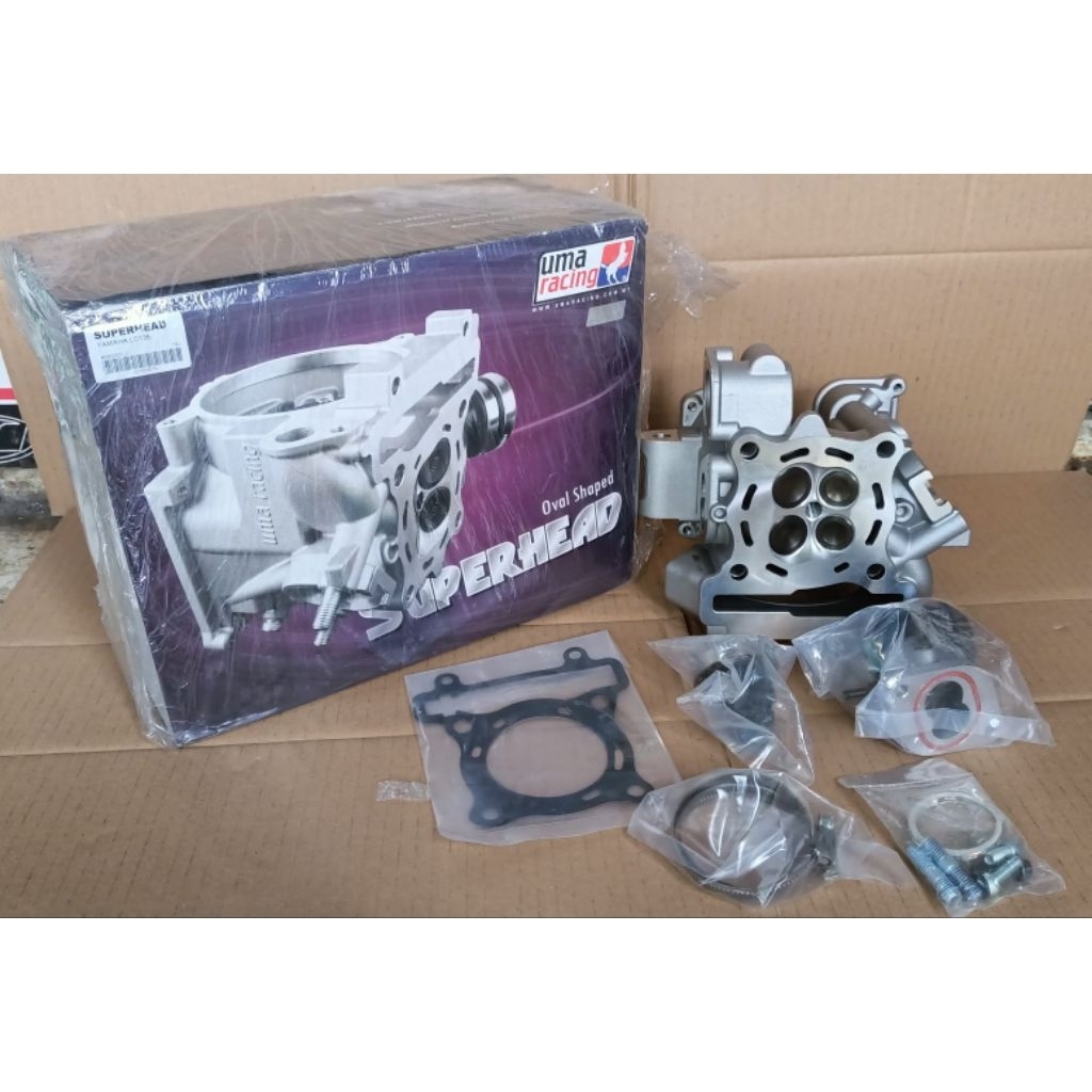 SILINDER HEAD UMA RACING ORIGINAL 100% JUPITER MX 135 MX KING VIXION NVA HEAD 23 21 silinder kop ass