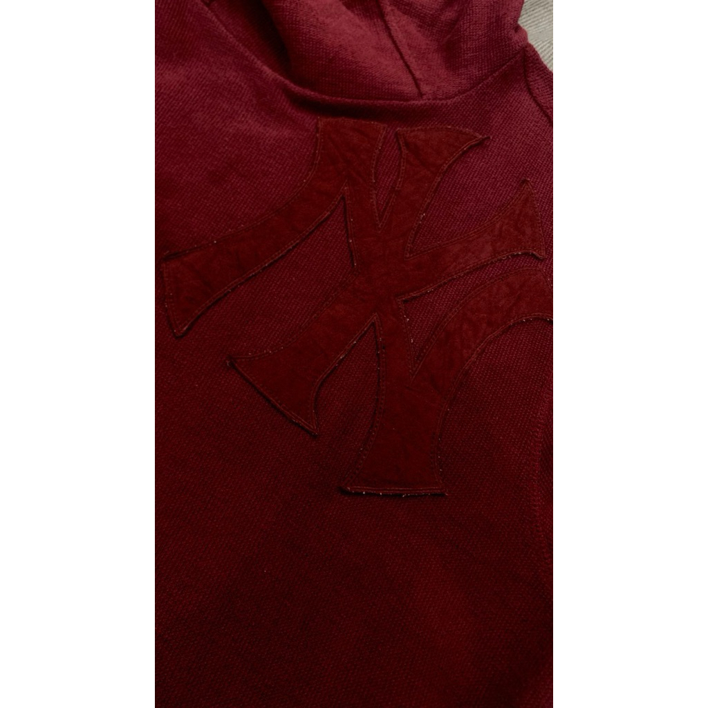 HOODIE MLB MAROON VELVET
