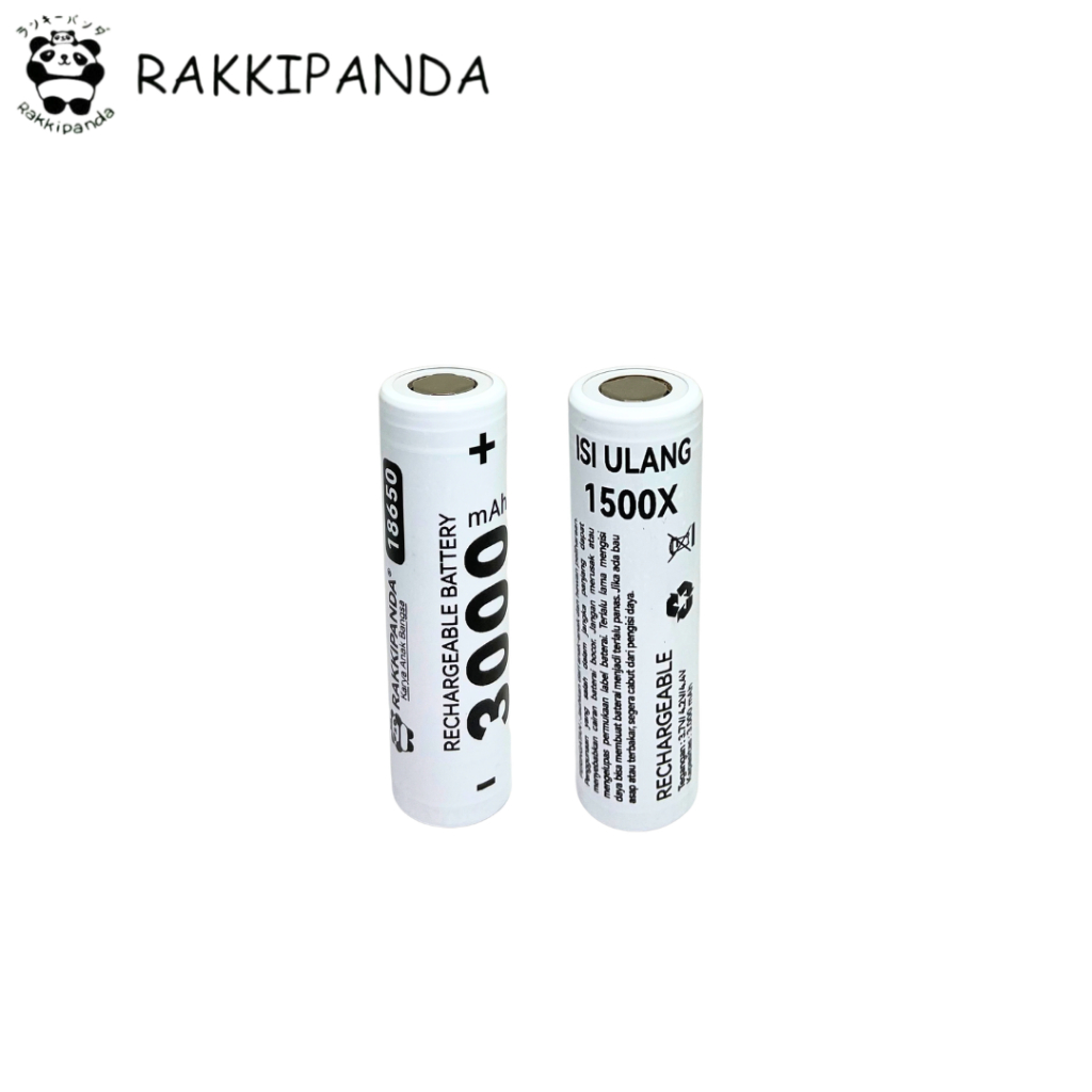 Apapuuuun Rakkipanda - Baterai Cas 18650 Flat Top 3000Mah