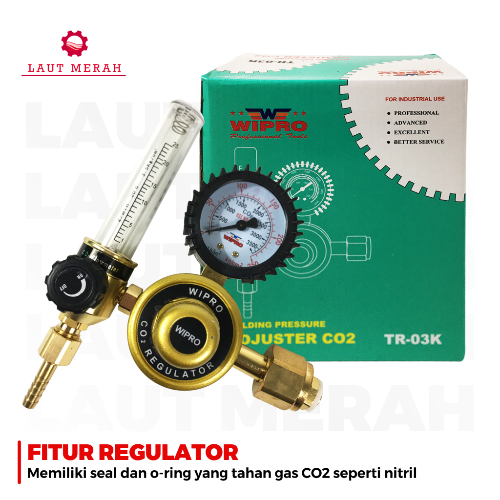 WIPRO TR-03K Regulator Gas CO 2/CO2 Ori/Original