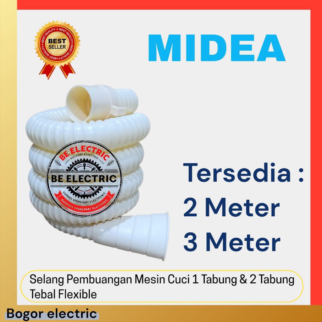 Selang Pembuangan Air Mesin Cuci Midea 1 Tabung - Selang Drain Hose tebal Flexible