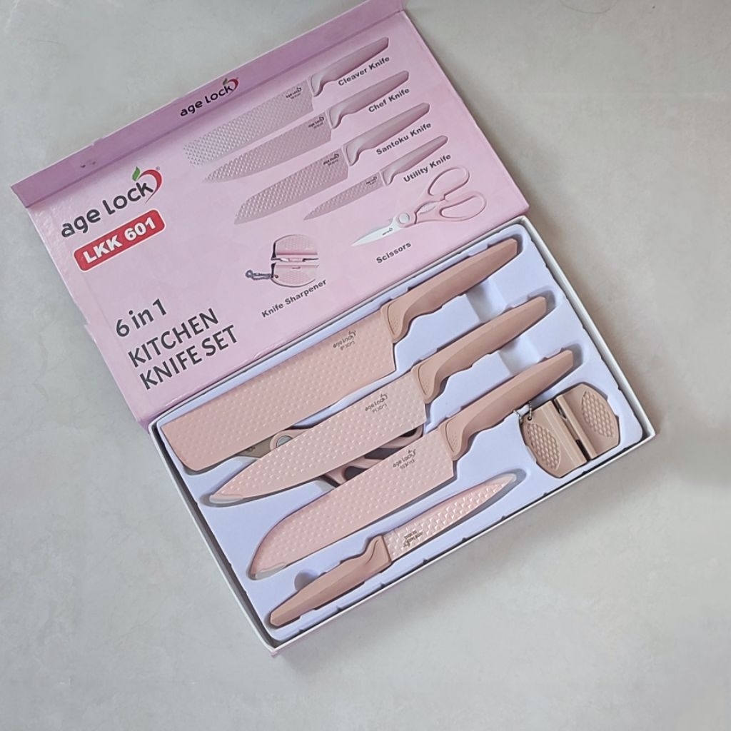 SALE‼️Pisau Dapur 6in1 AgeLock