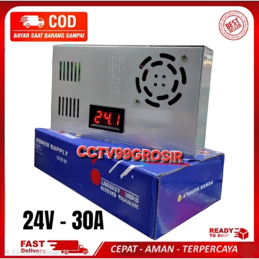 PROMO Power Supply 24V 30A Switching PSU 24 Volt 30 Ampere Digital