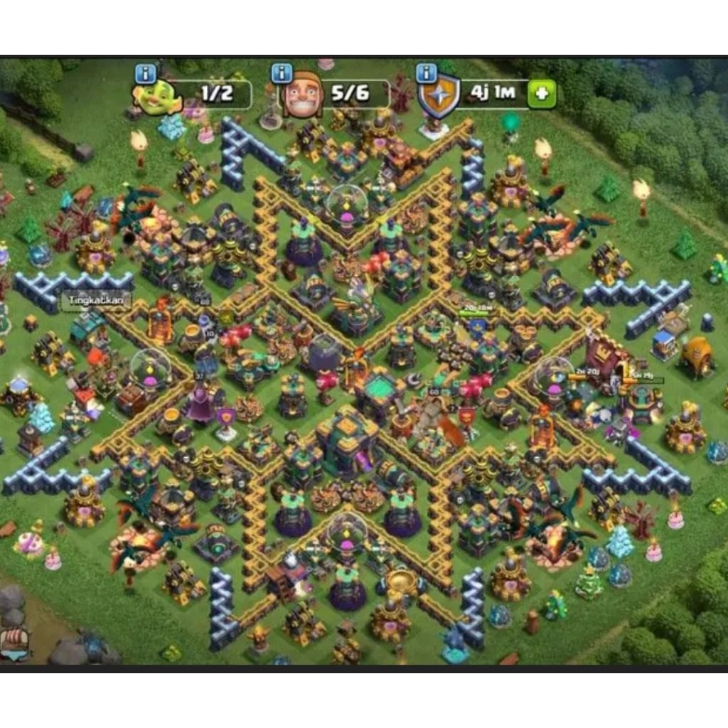 Town Hall 14 Deff Maxx Ber Skill Epic Keren