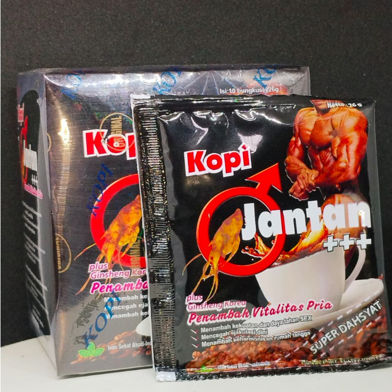 10 Sachet Kopi Extra Jantan Max Original - Rasa Otentik, Kualitas , Praktis Dibawa