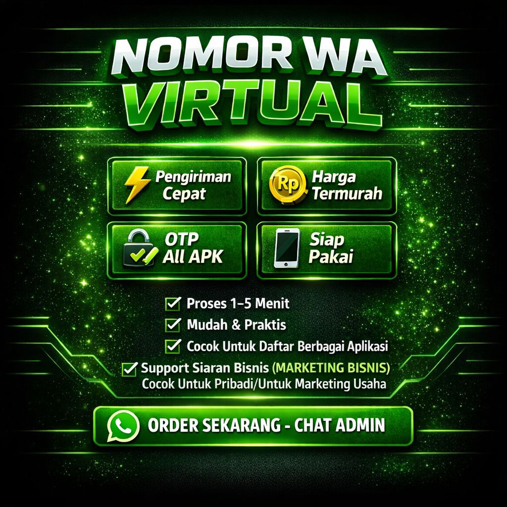 Nomor Wa Murah - Nomor Wa Indo termurah - Nomor Virtual indo - Nomor Wa Virtual - Otp all Apk - Otp 