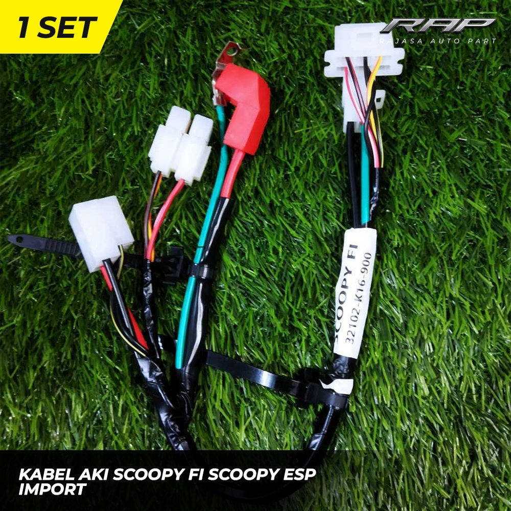 KABEL AKI SCOOPY FI SCOOPY ESP/KABEL BODY BAGIAN AKI ACCU SCOOPY FI 2014 IMPORT