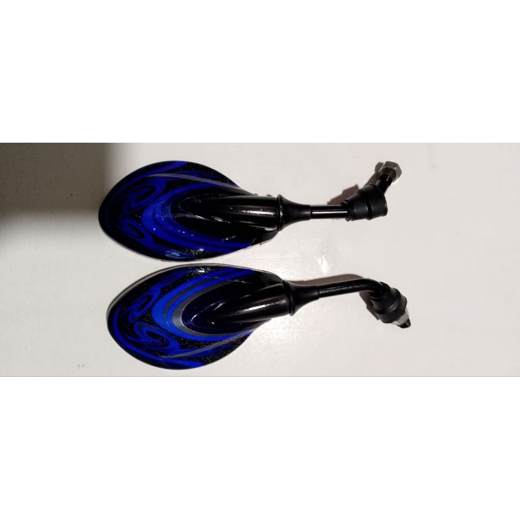 spion variasi mini black blue untuk motor honda