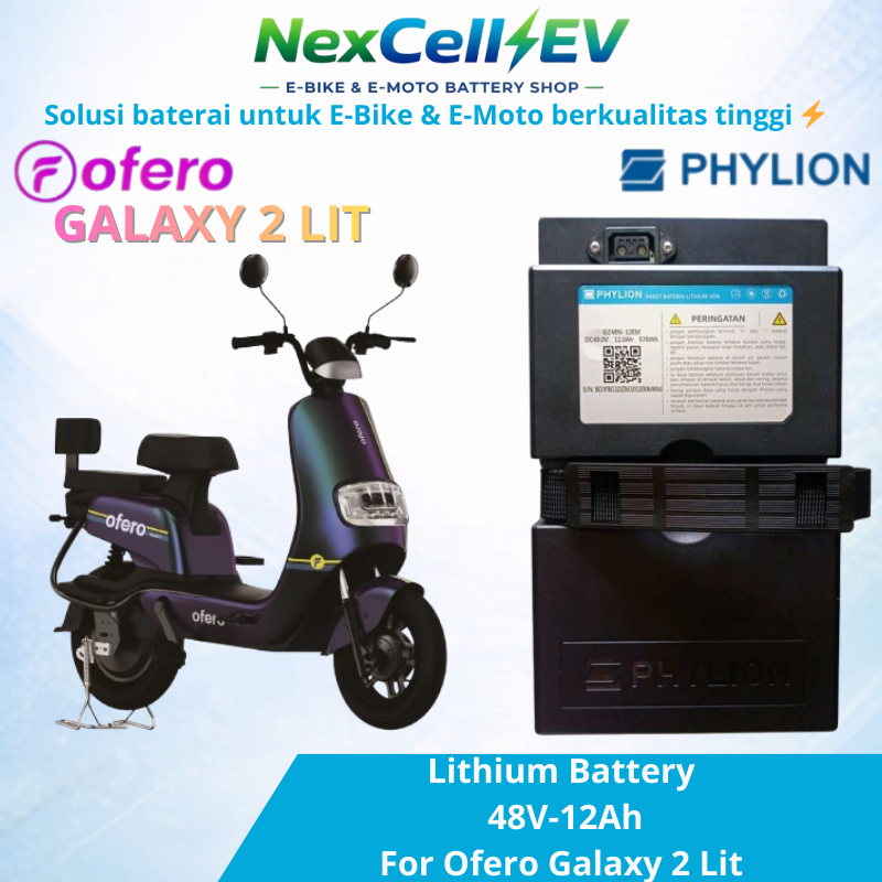 Lithium Battery  48V-12Ah For Ofero Galaxy 2 Lit