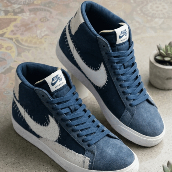 Nike Sb Blazer Mid Sashiko Mystic Navy - Second