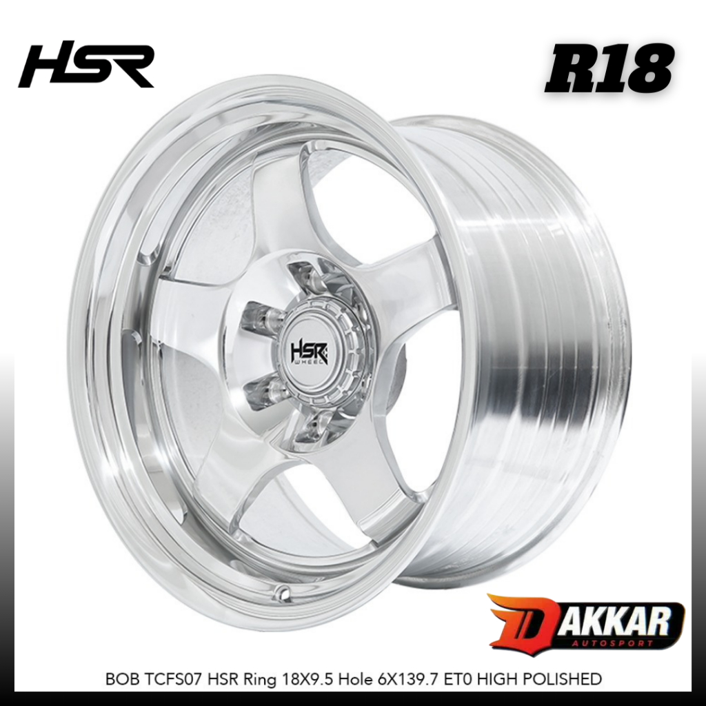 VELG MOBIL R18 PALANG 5 HSR WHEEL BOB R18 LOBANG 6 BISA UNTUK PAJERO, FORTUNER, HILUX, TRITON DLL