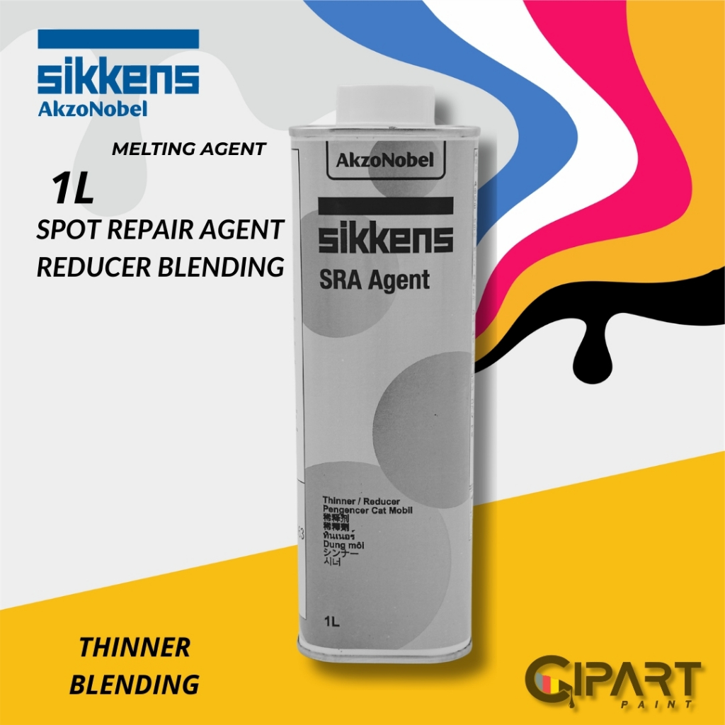 Sikkens SRA Agent 1 Liter - Reducer Pengencer Blending Spot Repair AkzoNobel Refinishing Profesional