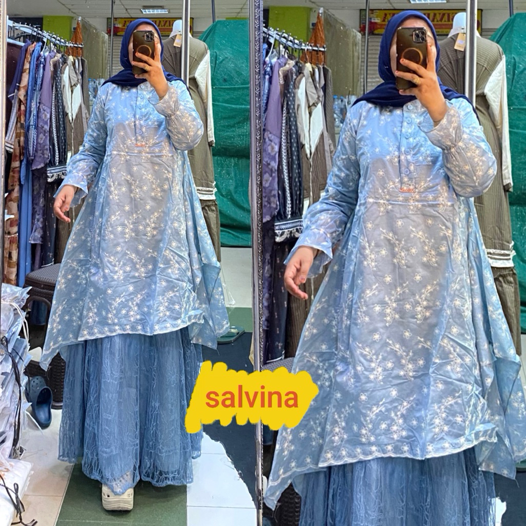 Gamis salvina katbor katun terbaru