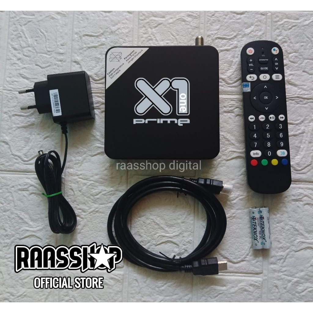 STB X1 Prime android 11 Fullset Sudah Unlock