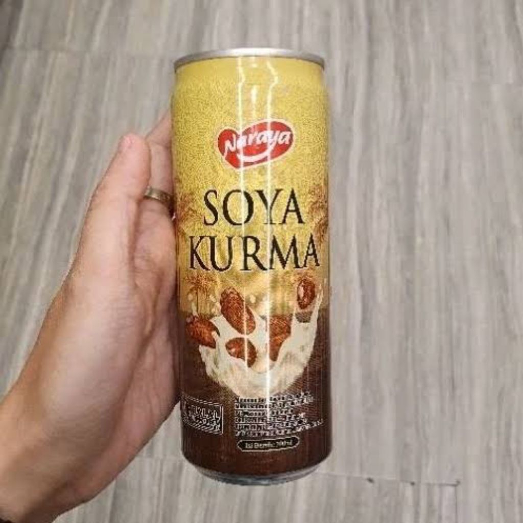 Soya Kurma minuman kaleng 300ml 1dus isi 12 kaleng