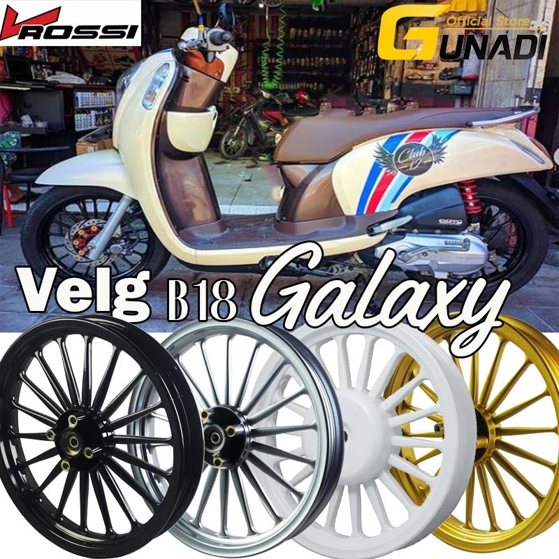 VRossi Velg Venom Galaxy2 Ring 14 Model Daytona KWDT Honda Vario 110 Beat karbu Beat Street Scoopy F