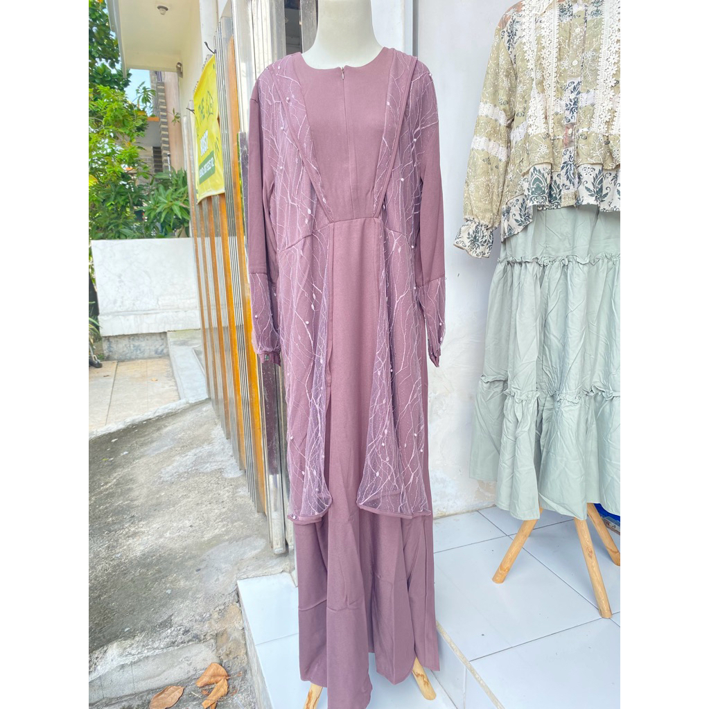 Gamis Couple Ibu&Anak Jersey mix Tile