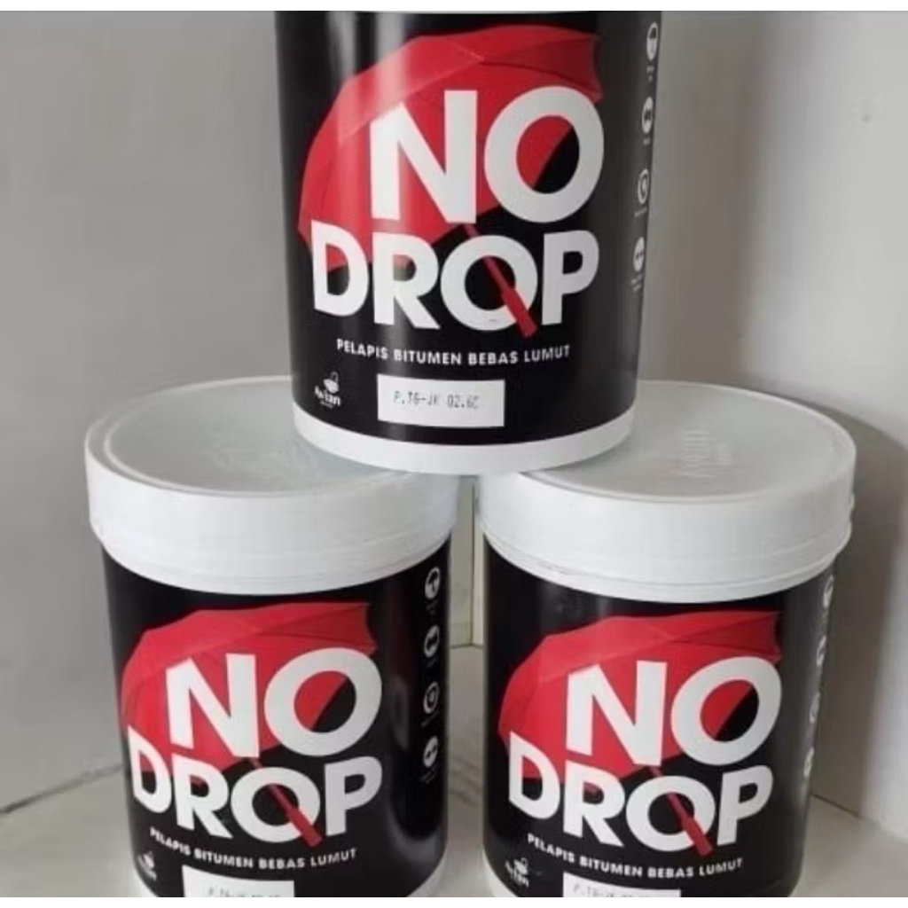 CAT PELAPIS ANTI BOCOR NO DROP BITUMEN BLACK 1KG / NODROP 1KG BITUMEN BLACK / NO DROP BITUMEN BLACK