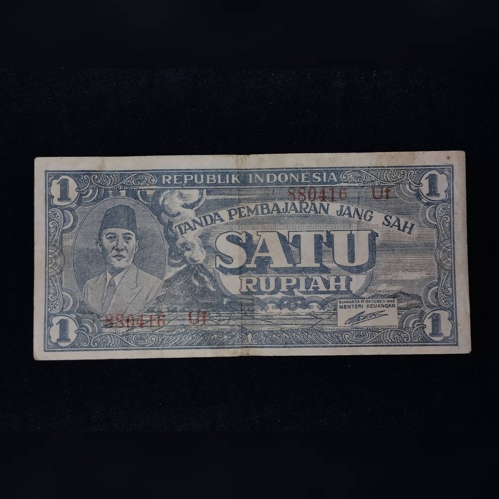 uang kuno Rp 1 Sukarno ORI Jogja