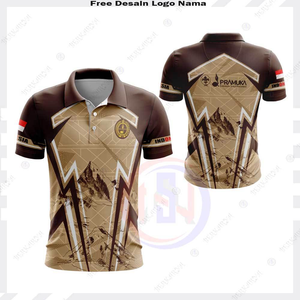 Kaos Polo Seragam Pramuka Fullprint - Baju Pramuka - Kaos Jersey Pramuka Free Custom