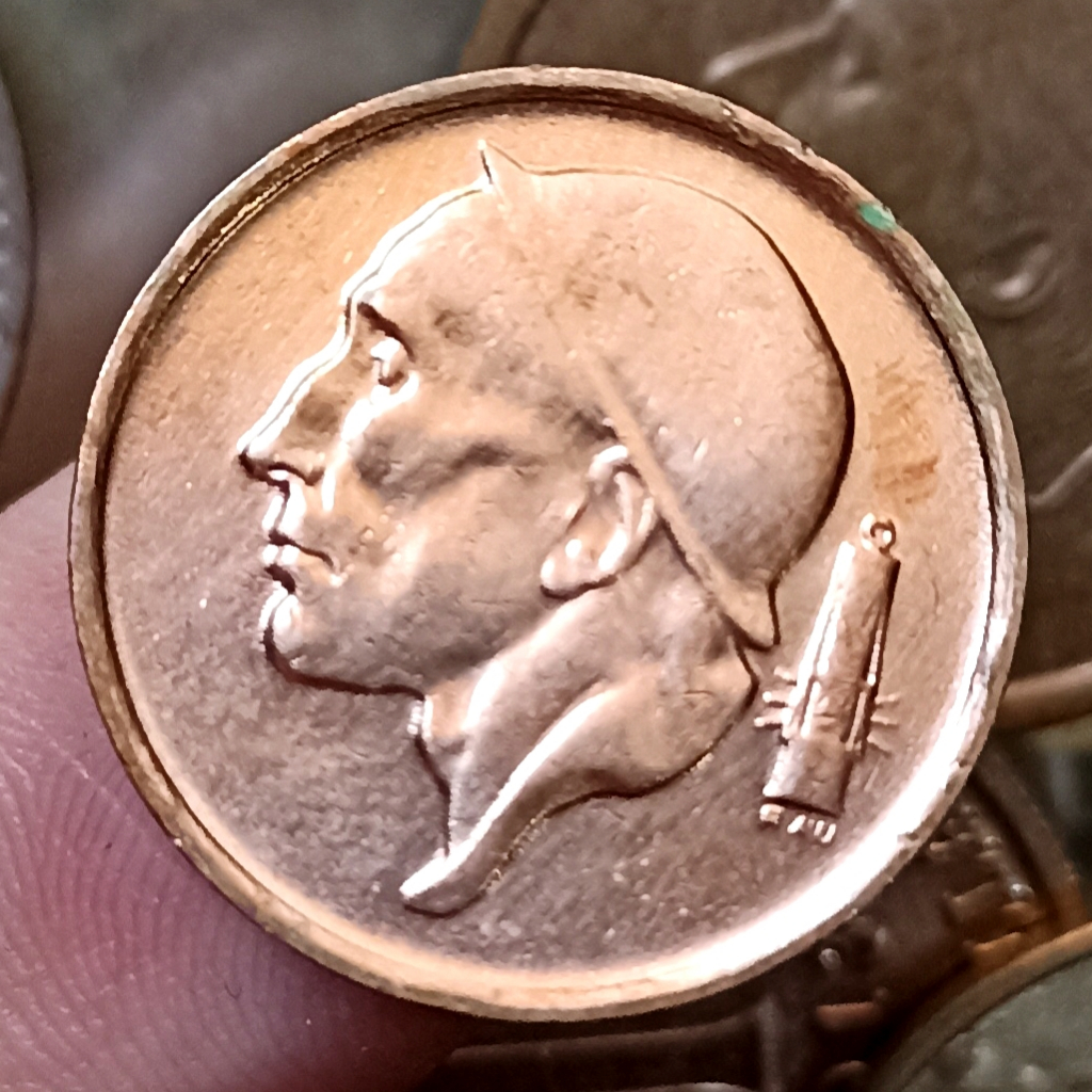 Koin Kuno Belgia 50 Centimes French Tahun 1958