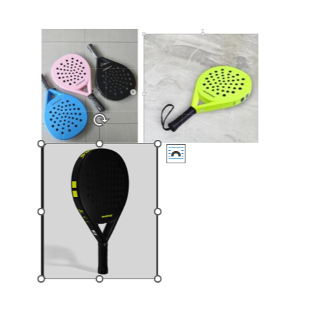 Nordicdots Padel Racket [Fiesta Series/Glider X Pearl White/Glider Aero Papaya Orange]