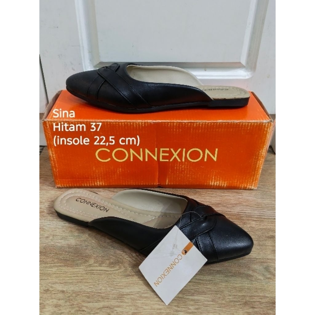 SENDAL BUSTONG MULES PUYUH WANITA FLADEO