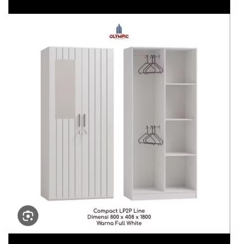 lemari pakaian 2 pintu olympic