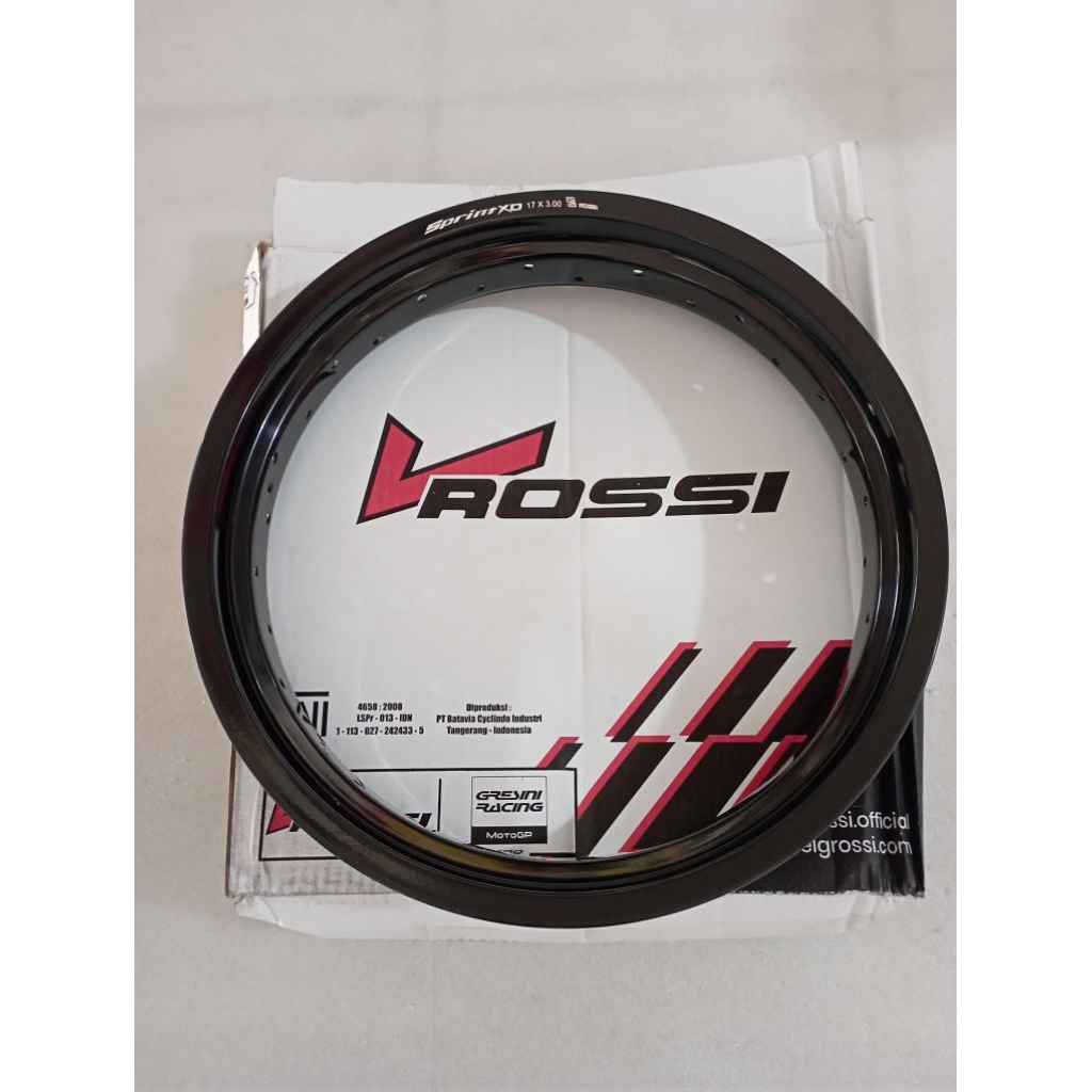 Lingkar Sprint XD 17 300 32hole Velg Jari-jari CRF 150 Velg Motor Hitam Rim Black CRF Original V Ros