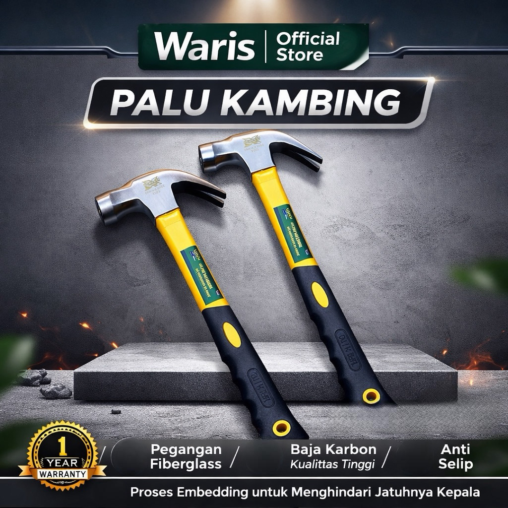 Palu Kambing Poles VPR 8oz | Palu Cungkil Paku