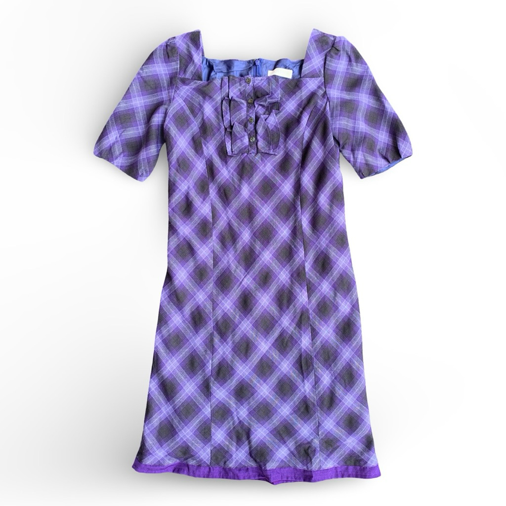 dress kotak (du020)