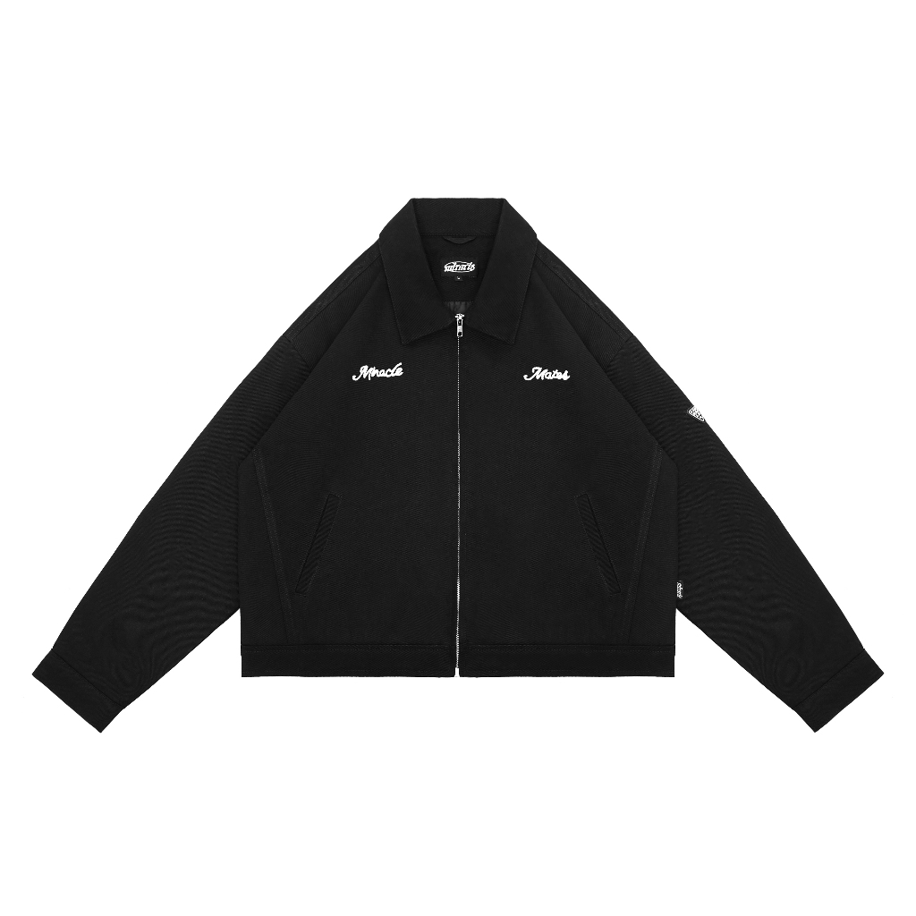 Miracle Mates - Corde Black Work Jacket | Work Jacket Polos Cotton Twill