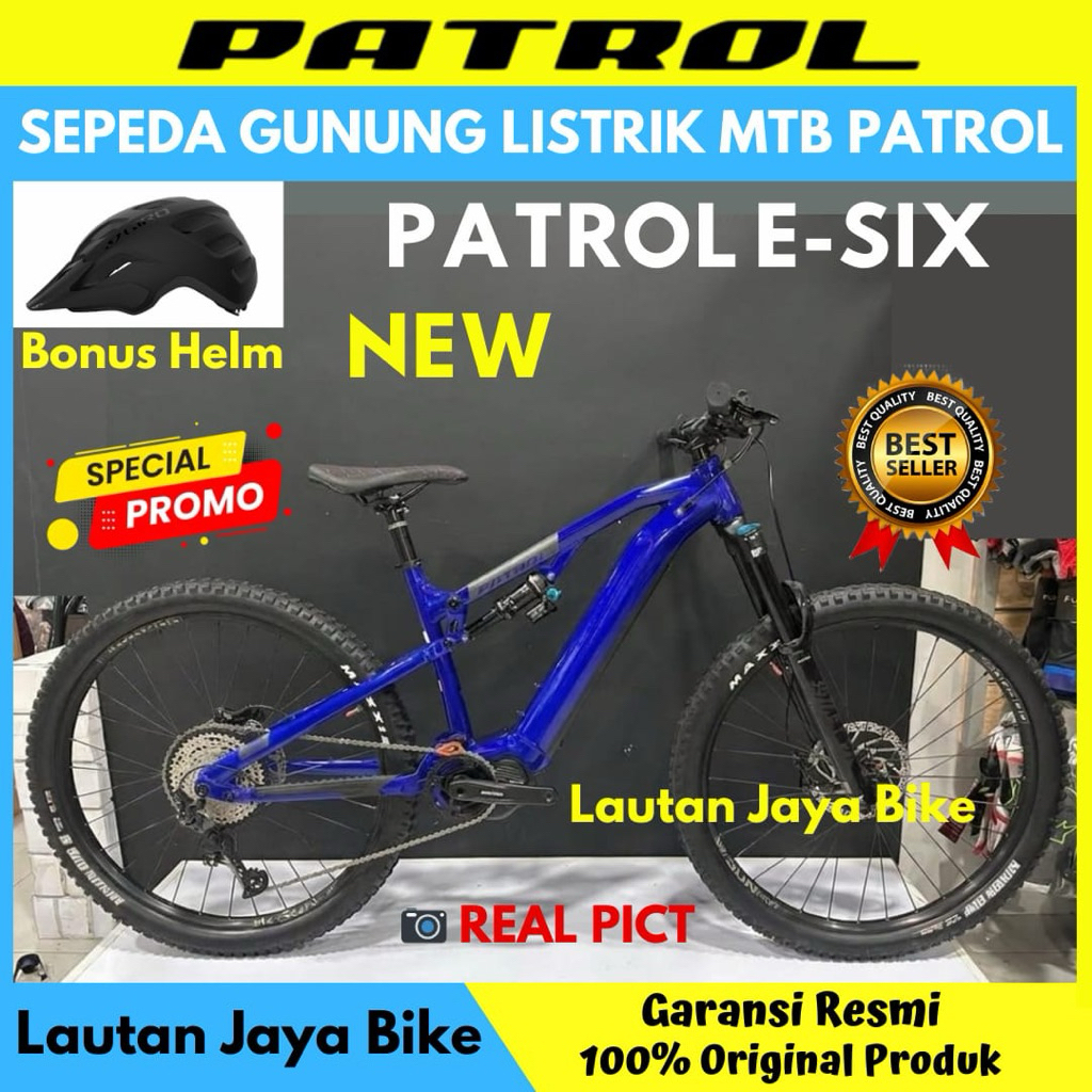 Sepeda Gunung MTB 29 E-Bike Patrol E-Six Terbaru Garansi Resmi