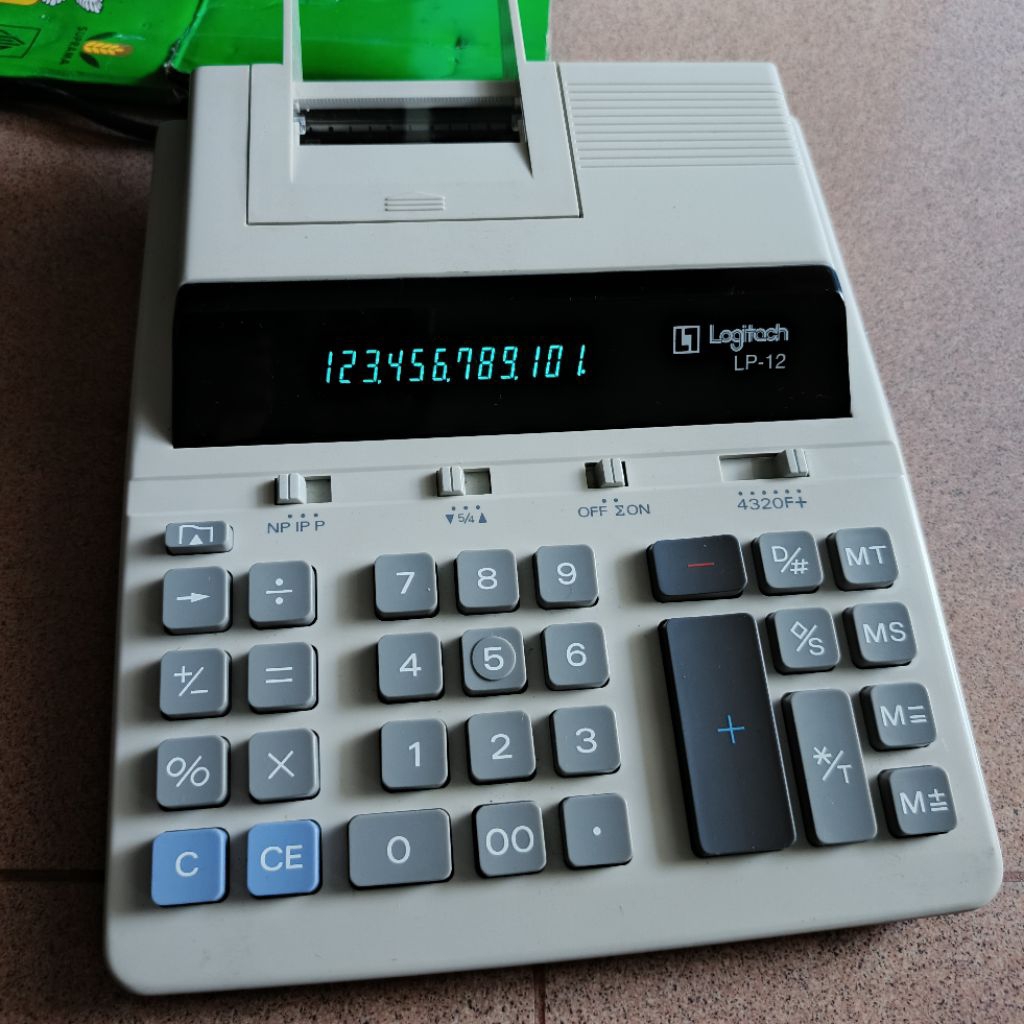 KALKULATOR KASIR PRINT LOGITECH