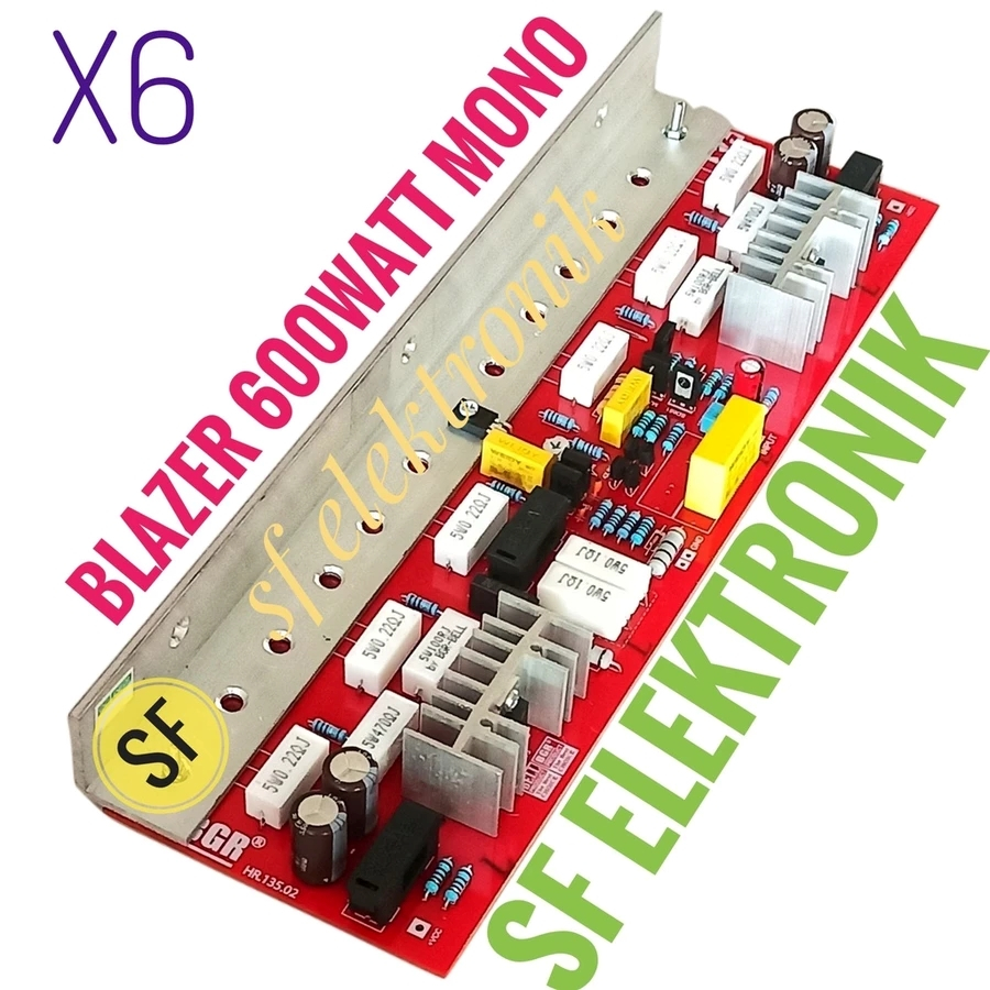 Kit Power Amplifier Blazer 600Watt Mono X6 Tanpa Transistor