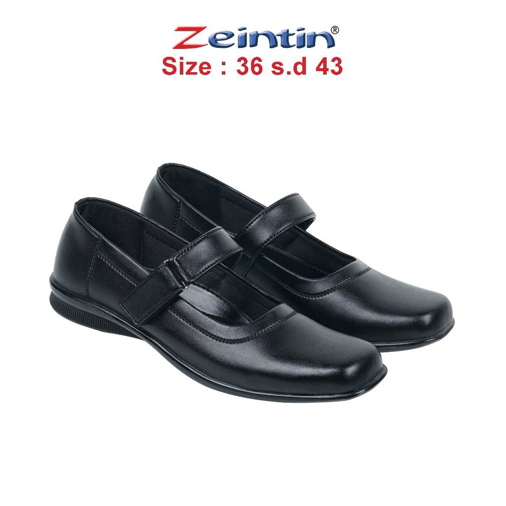 Zeintin - Sepatu Pantofel Wanita Hitam kantor Kerja Paskibra Wanita Sintetis ZO