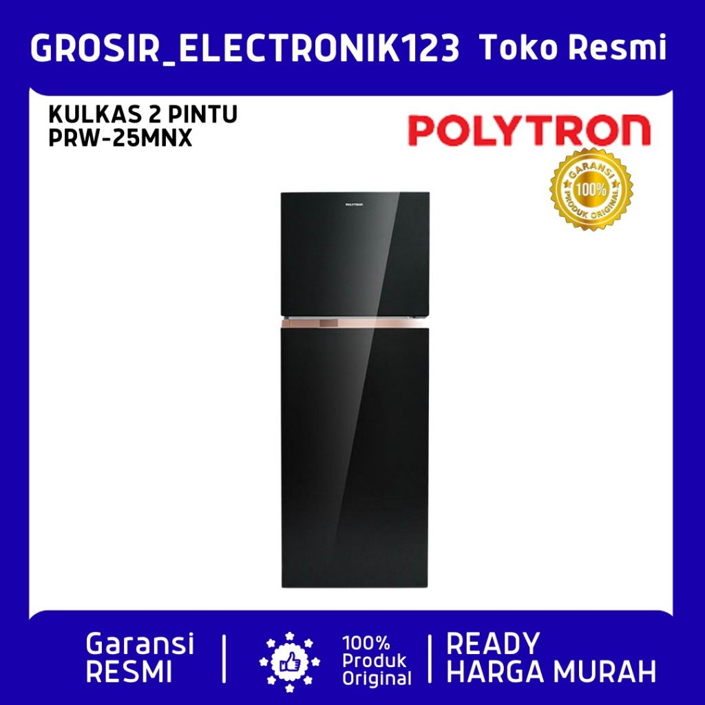 KULKAS POLYTRON PRW 25 MNX LEMARI ES 2 PINTU PRW 25 MNX