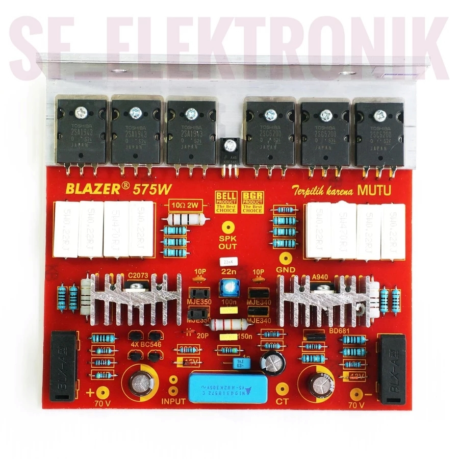 Kit Power Amplifier Blazer 575Watt Mono