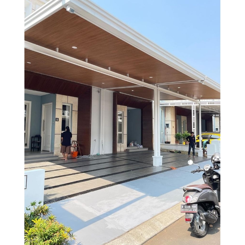 Kanopi Alderon RS + Plafon PVC/Kanopi Plafon/Kanopi Murah/Kanopi Lampung