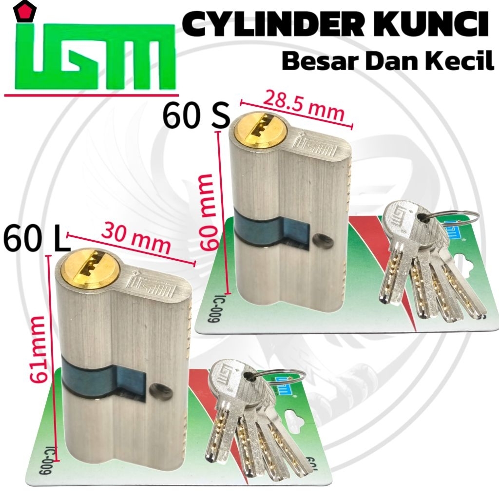 igm silinder kunci pintu besar dan kecil cylinder kunci pintu besar dan kecil