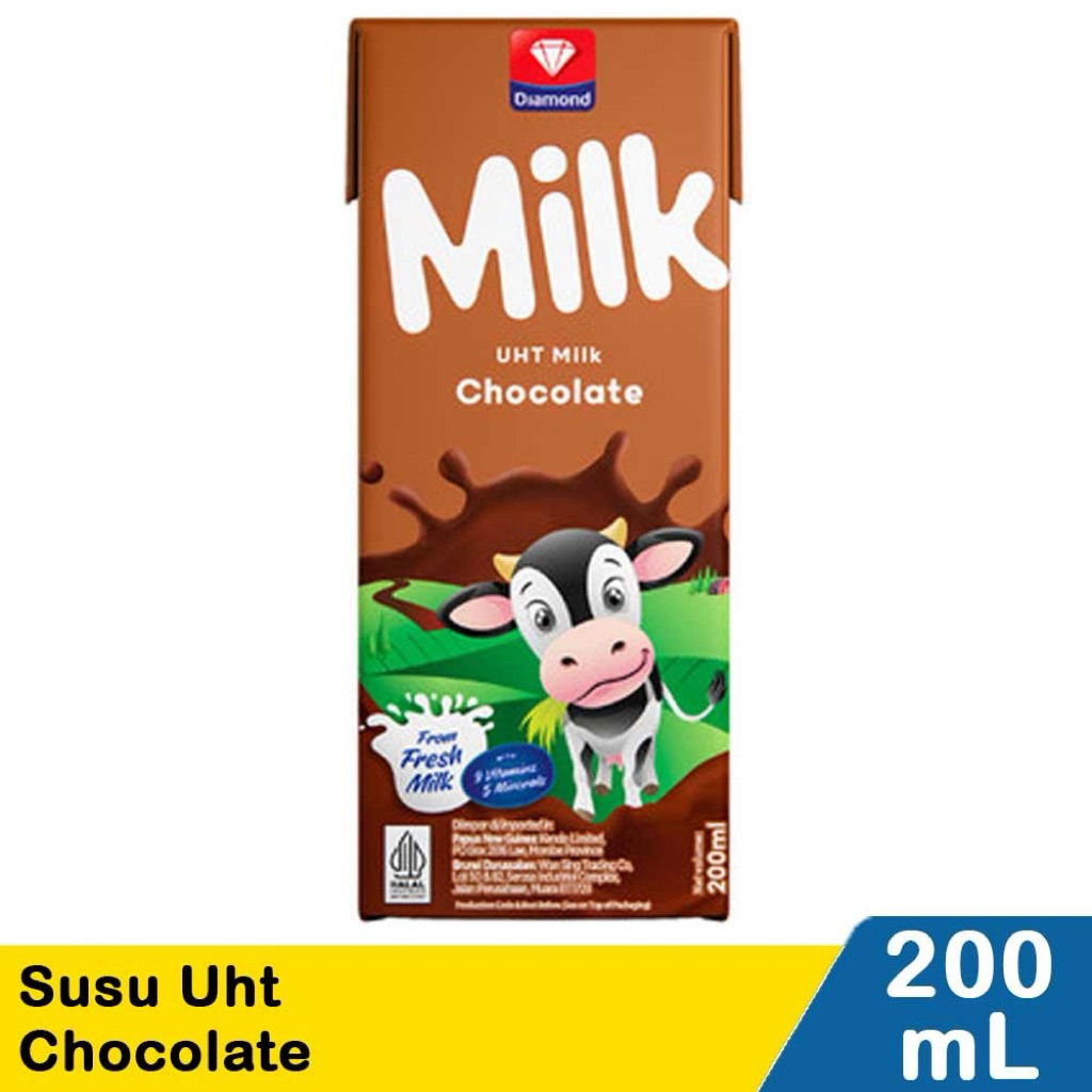 Susu UHT DIAMOND COKLAT 200ml - 1 dus isi 24pcs