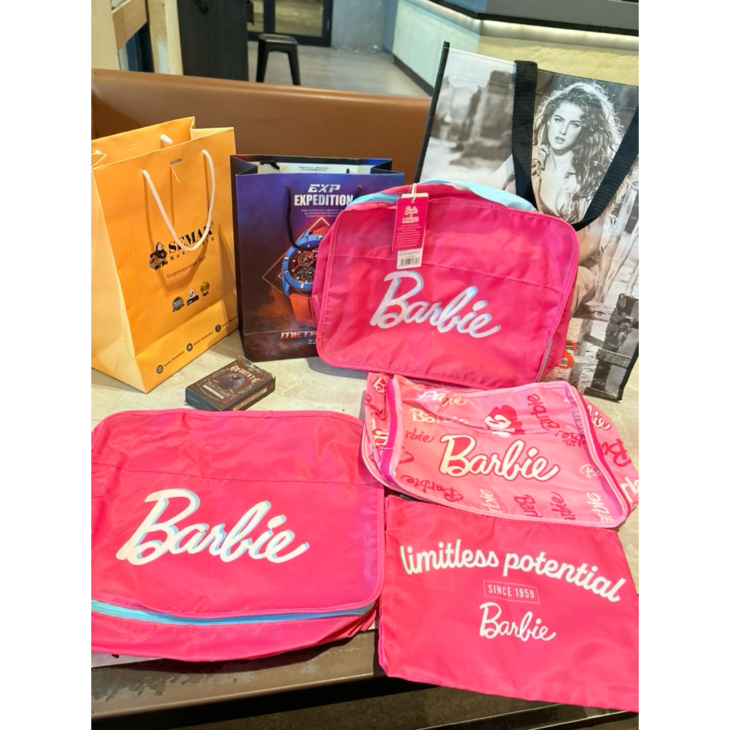 pouch barbie miniso isi 3 new original
