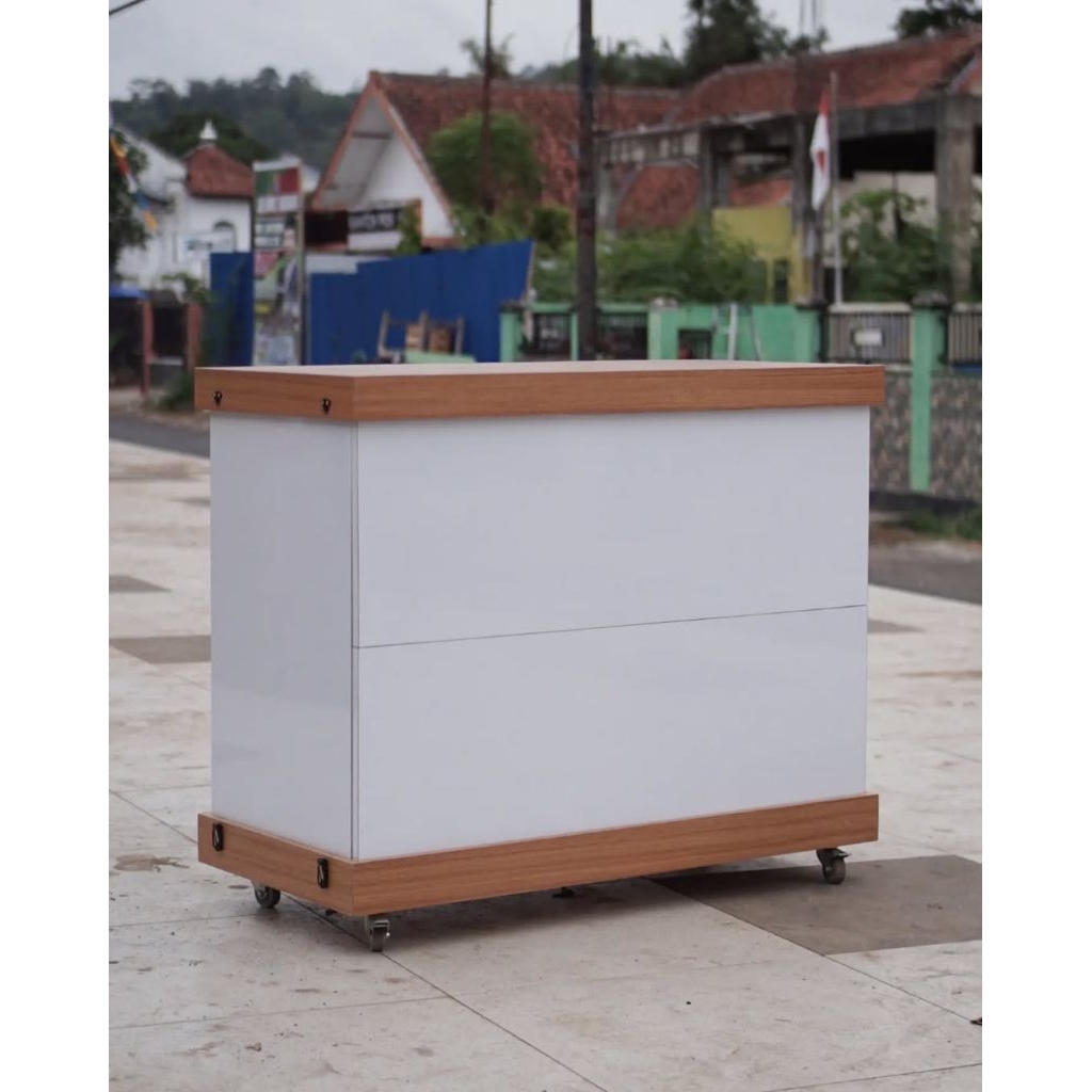 booth portable / booth laminate / booth koper / meja jualan / stand jualan