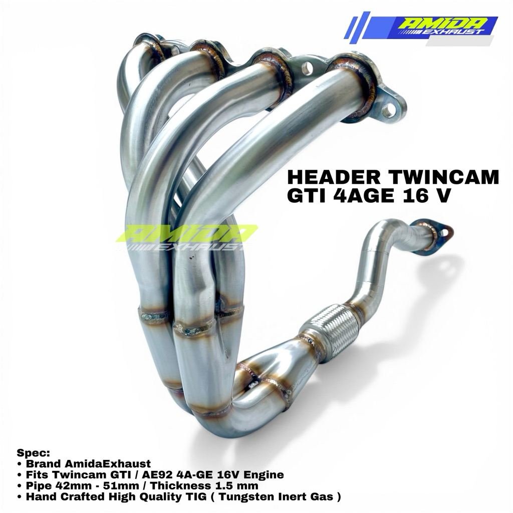 Header Toyota Twincam GTI AE92 4AGE 16V