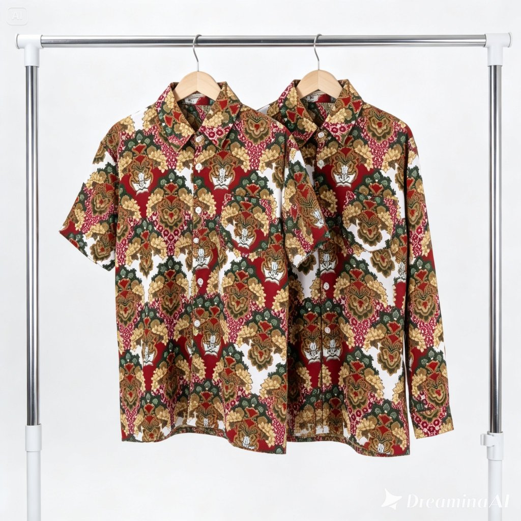 Seragam Batik Sekolah SD MI Bunga Melati | Kemeja Batik Anak Laki Perempuan Unisex | Baju Batik SD M