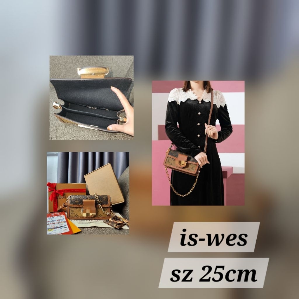 tas coklat kulit selempang tas pesta mono