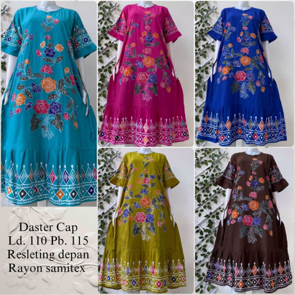 Daster anyelir yasmin LD 110 115 cm rayon candi mekar samitex mahda tulip Nagita tisa rosa dress umb