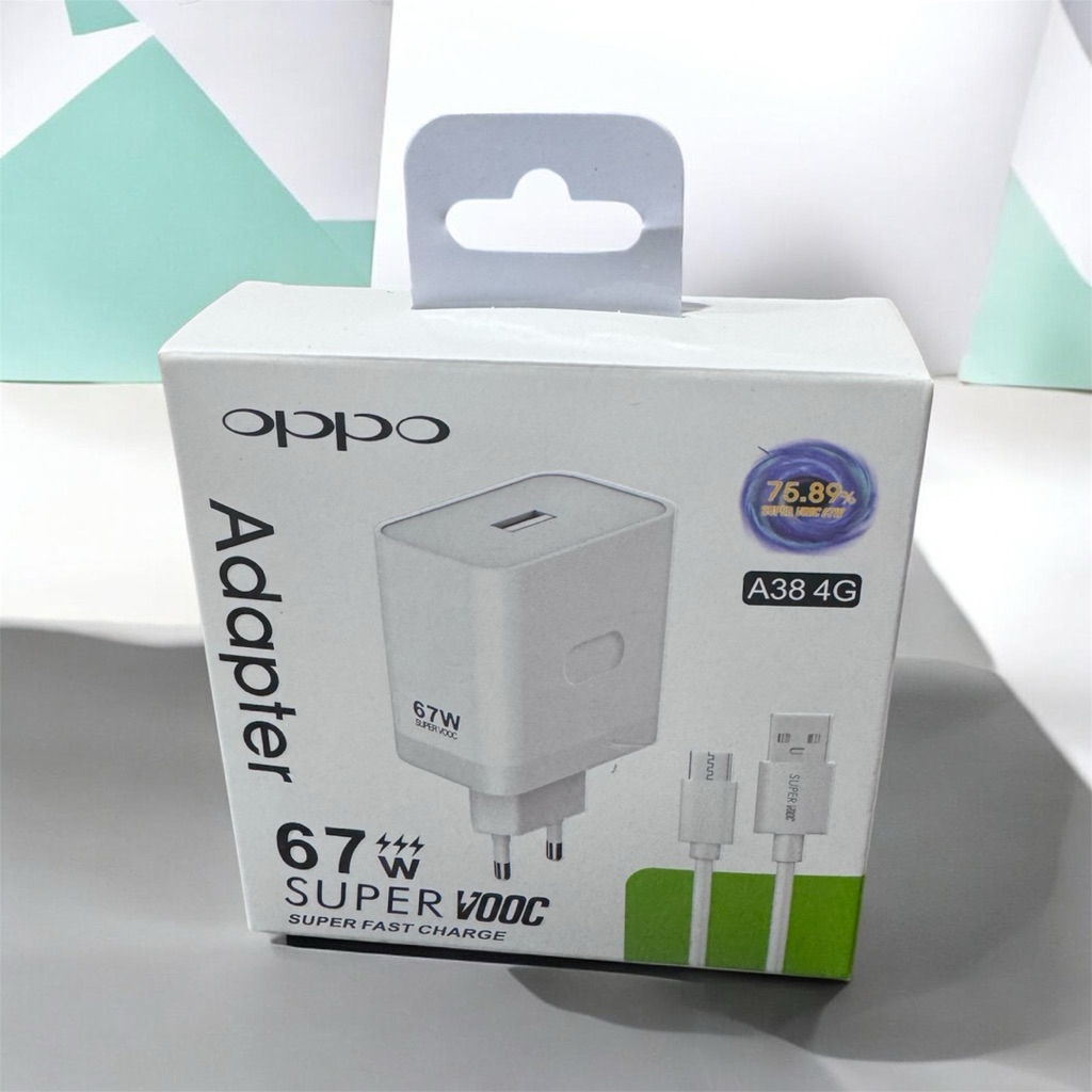 TRAVEL CHARGER OPPO 67WATT SUPER VOOC ADAPTER CHARGER KABEL TYPE C OPPO A38/A78/A98/RENO 10/RENO 11/