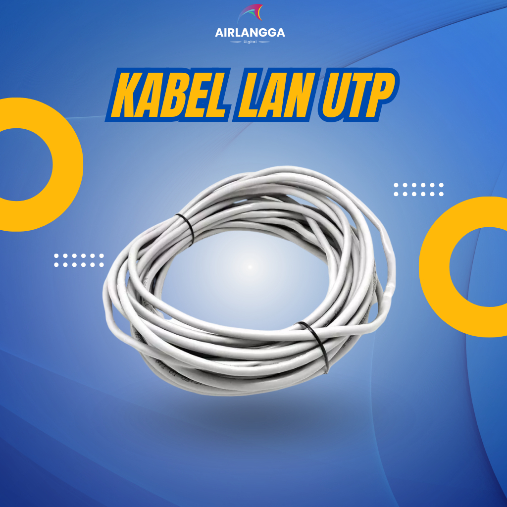 Kabel LAN UTP Cat5e RJ45 Ethernet 1.5M Untuk Router Modem PC Laptop Internet Network Cable